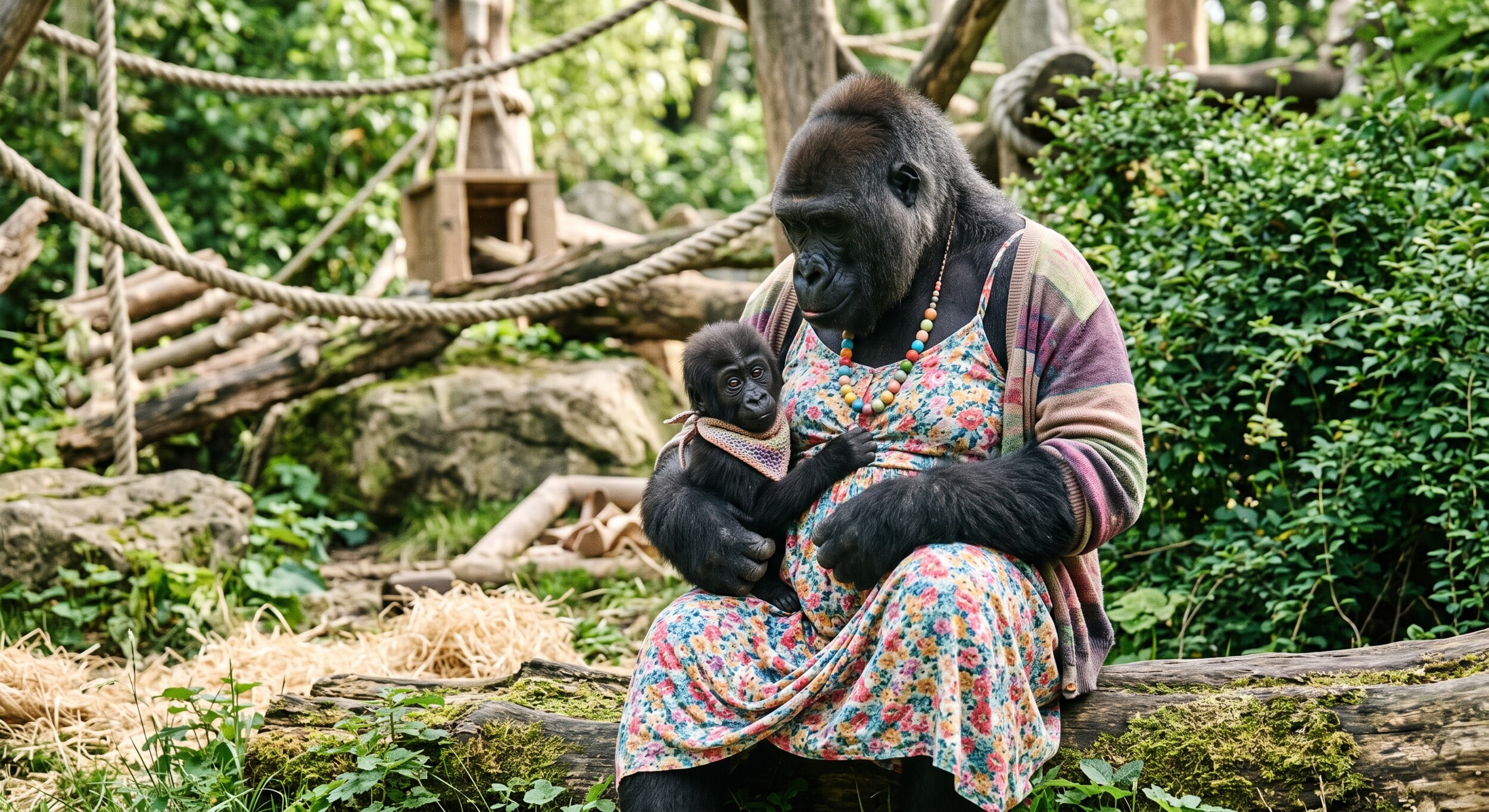 A wild-born baby for Lulingu – A gorilla rescued from traffickers has had her first infant in the wild